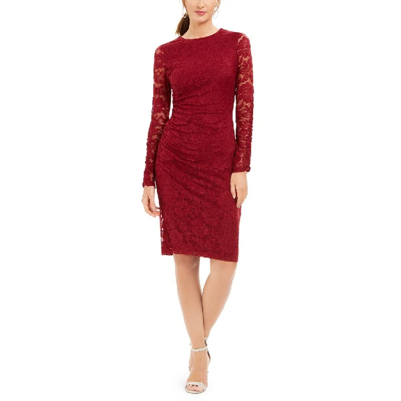 High Street Style Vince Camuto Women's Stretch Lace Bodycon Dress Red Size 4