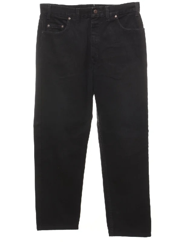 Relaxed Fit Black Straight-Fit Jeans - W32 L27