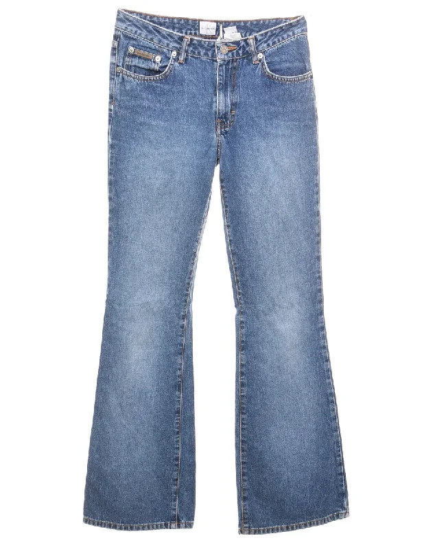 Retro Dress Calvin Klein Faded Wash Flared Jeans - W28 L33