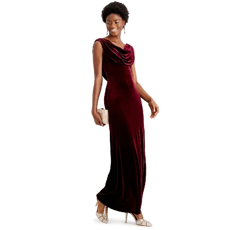 Elegant And Casual Vince Camuto Women's Velvet Cowlneck Gown Red Size 6