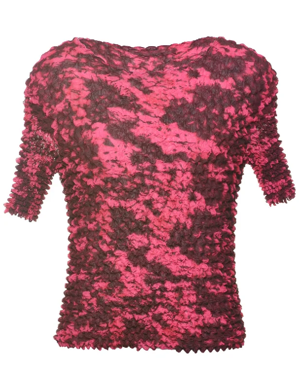 Elegant And Lazy Crinkle Top - M