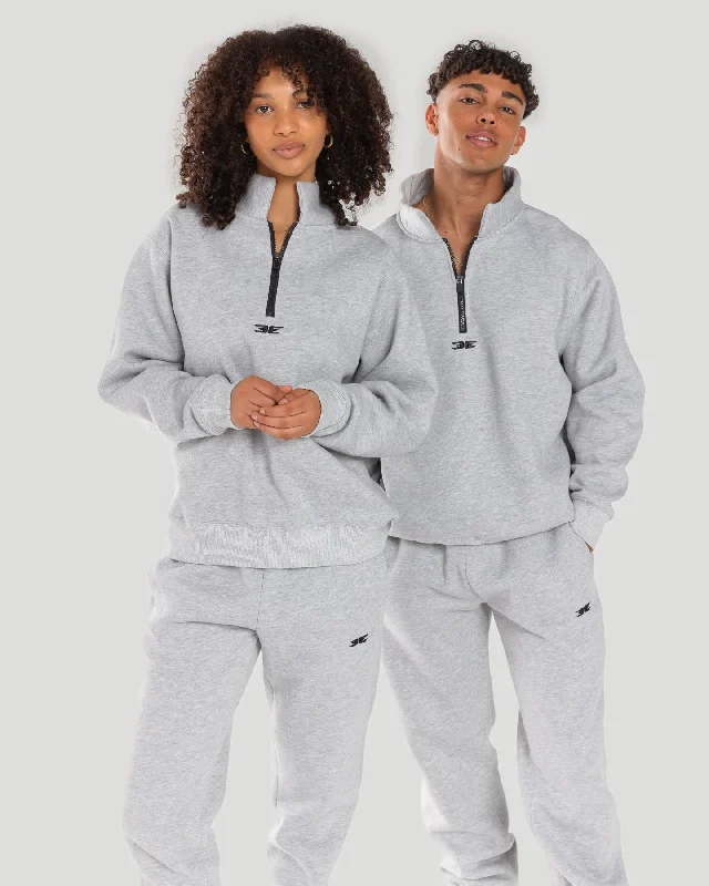 High Street Design Classic 1/4 Zip - Grey
