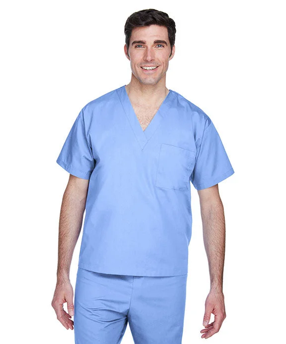 Fashion Must-have M897 - Harriton Adult Restore 4.9 oz Scrubs Top | Ciel Blue