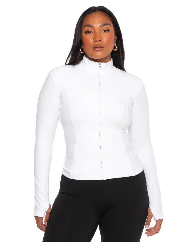 High Street Style Aura Jacket - White