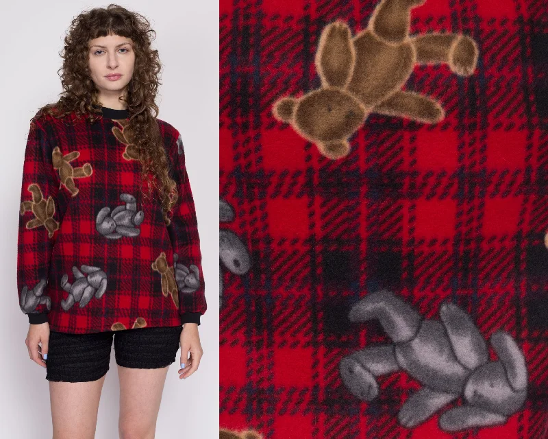 Celebrity Picks Medium 90s Teddy Bear Fleece Pajama Top