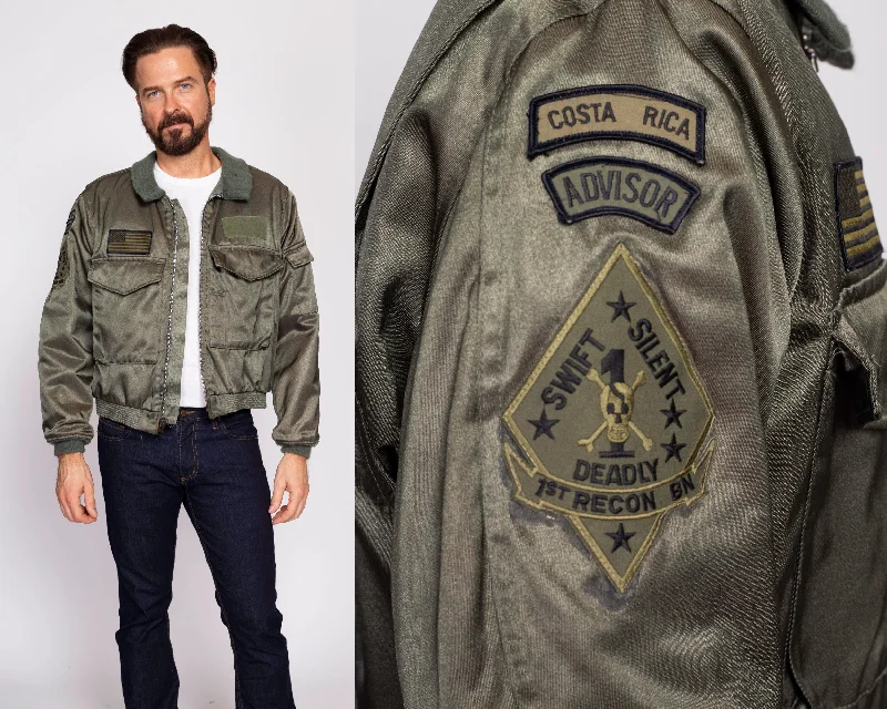 Youthful Vitality 80s USMC 1st Recon Battalion Bomber Jacket - Men's Medium