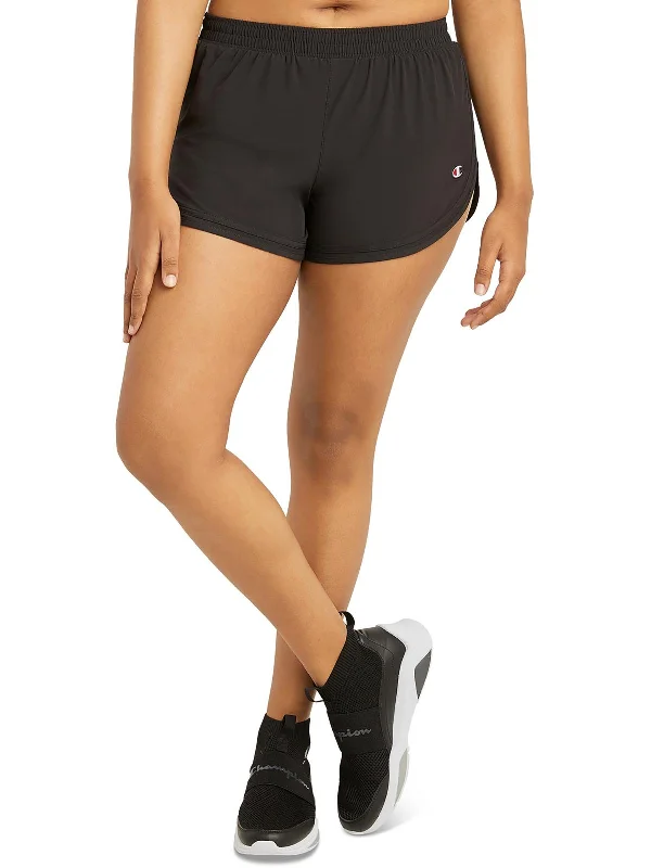 Carefree Style Womens Logo Fitness Shorts