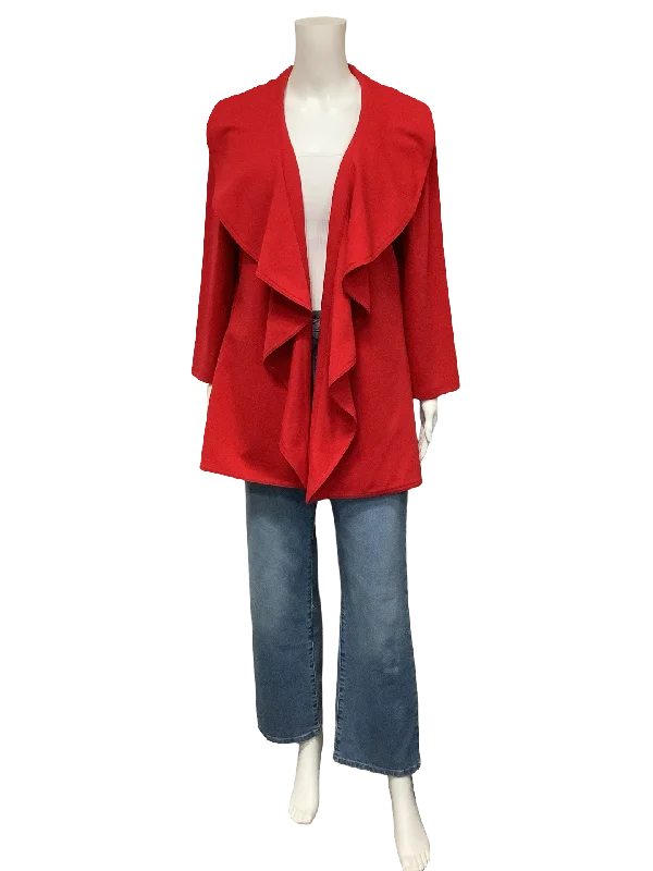 Calvin Klein Jacket Mini Length Red Size:  14