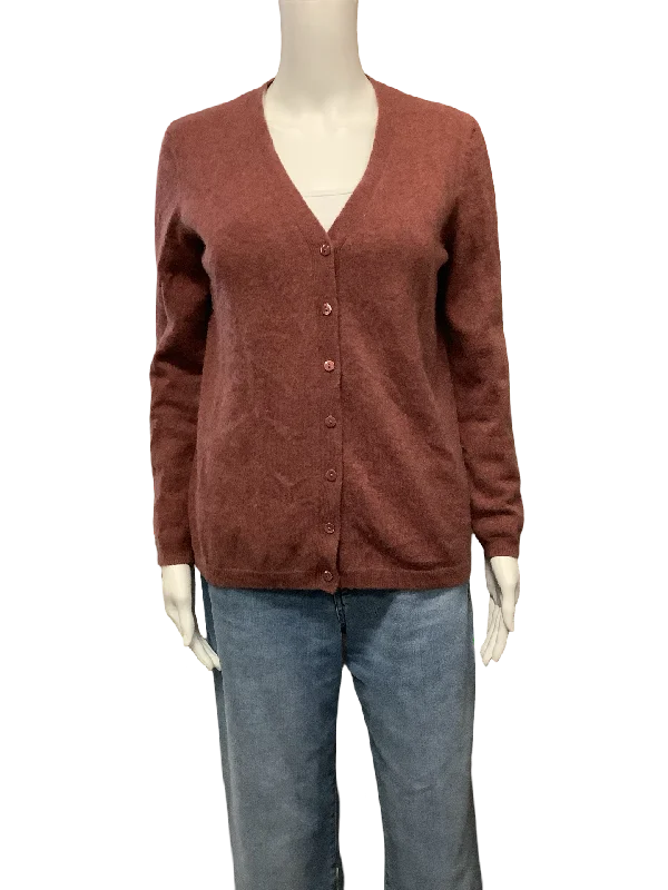 Magaschoni Cardigan Cashmere V Neck Size: M