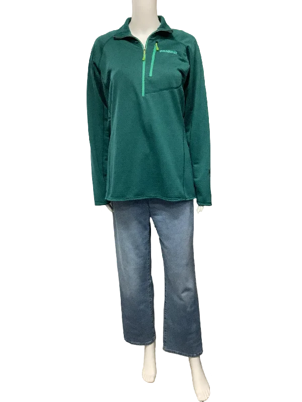 Patagonia Fleece 1/4 Zip Pull Over Green Size: L