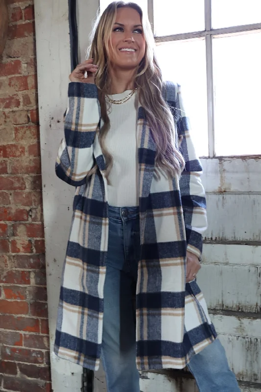 Poppy Plaid Coat