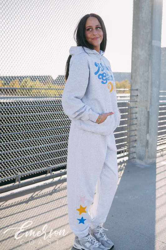 Alpha Gamma Delta Colorful Stars Hoodie and Jogger Set