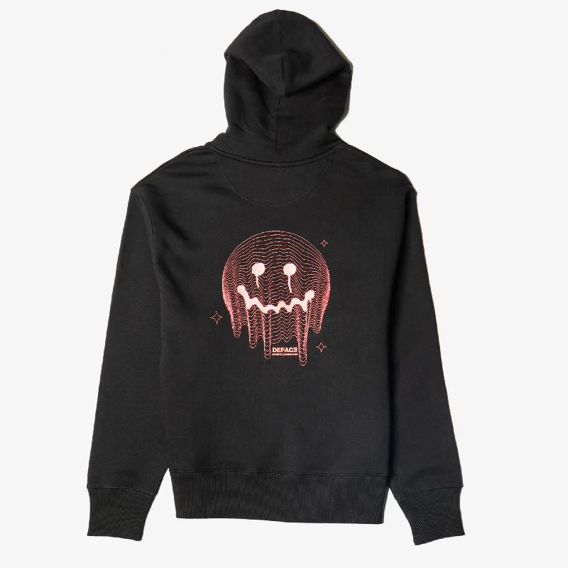 Deface TOPO Hoodie (Black/Pink)