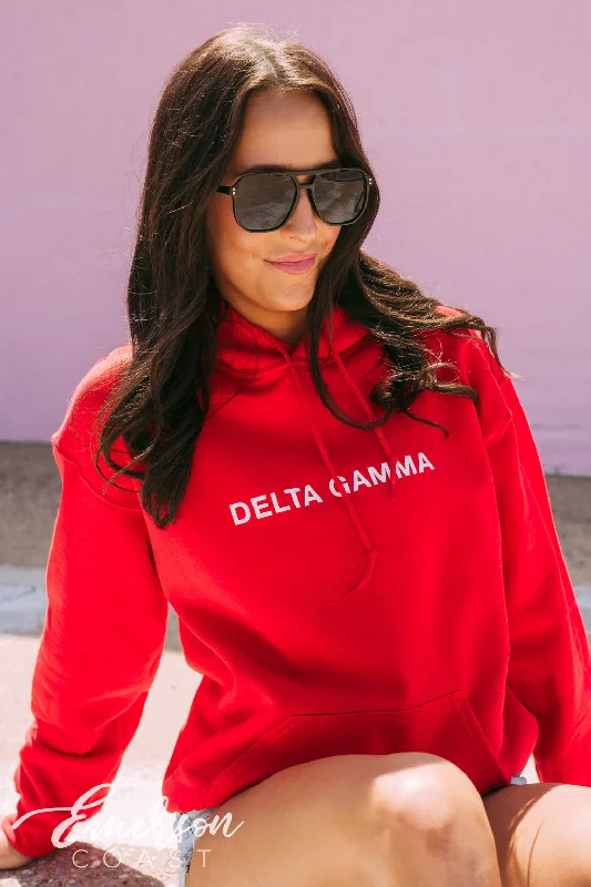 Delta Gamma Simple Red PR Hoodie