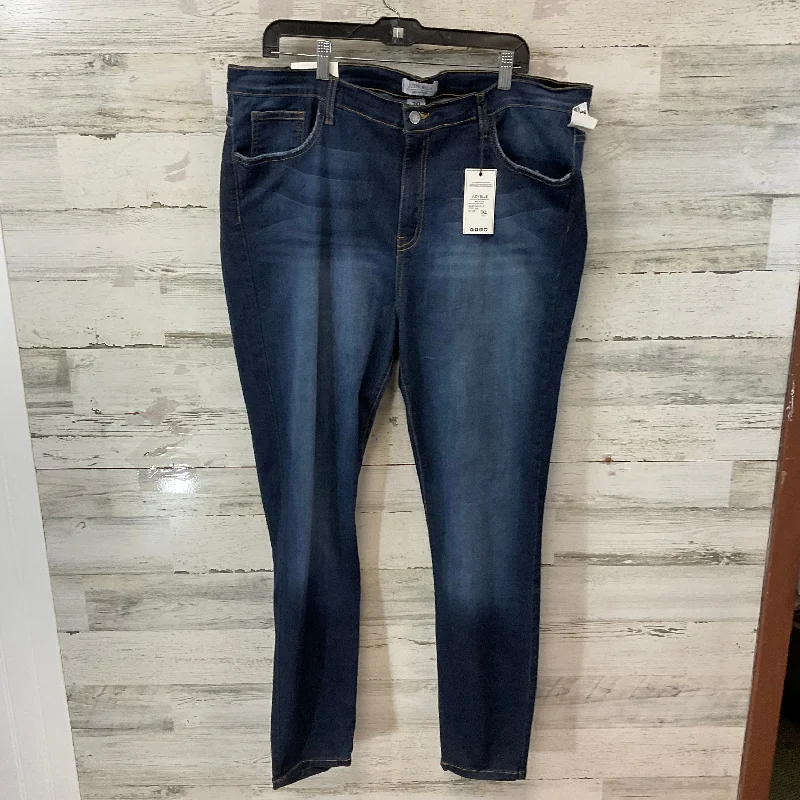 Jeans Jeggings By Judy Blue In Blue Denim, Size: 3x