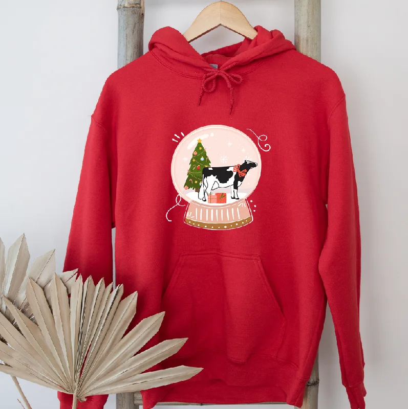 Snow Globe Dairy Cow Hoodie (S-3XL) Unisex - Multiple Colors!