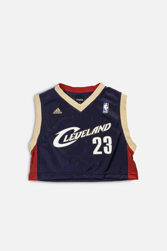 Rework Cleveland Cavaliers NBA Crop Jersey - S