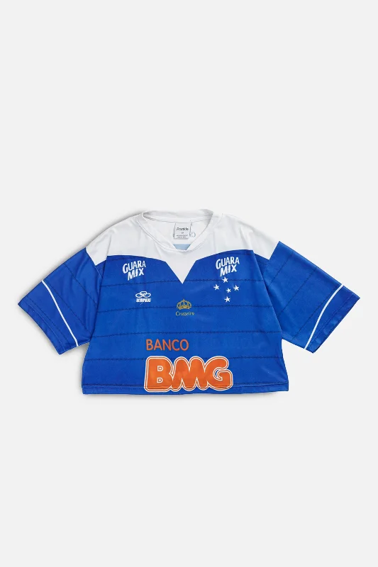 Rework Crop Cruzeiro Soccer Jersey - M