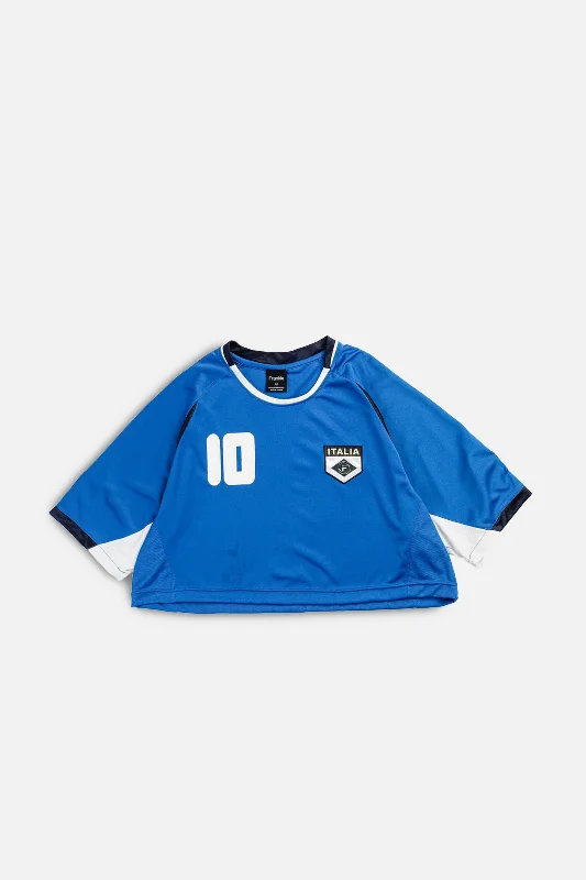 Rework Crop Italy Soccer Crop Tee - XL