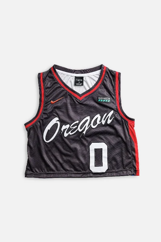 Rework Portland Trail Blazers NBA Crop Jersey - L