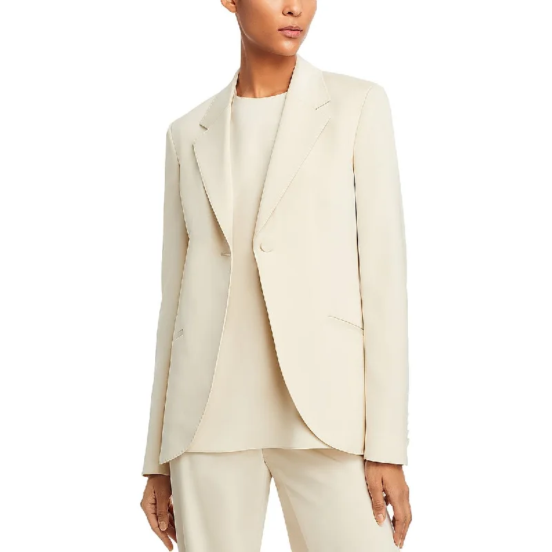 Lafayette 148 New York Womens Silk Blend Suit Separate One-Button Blazer