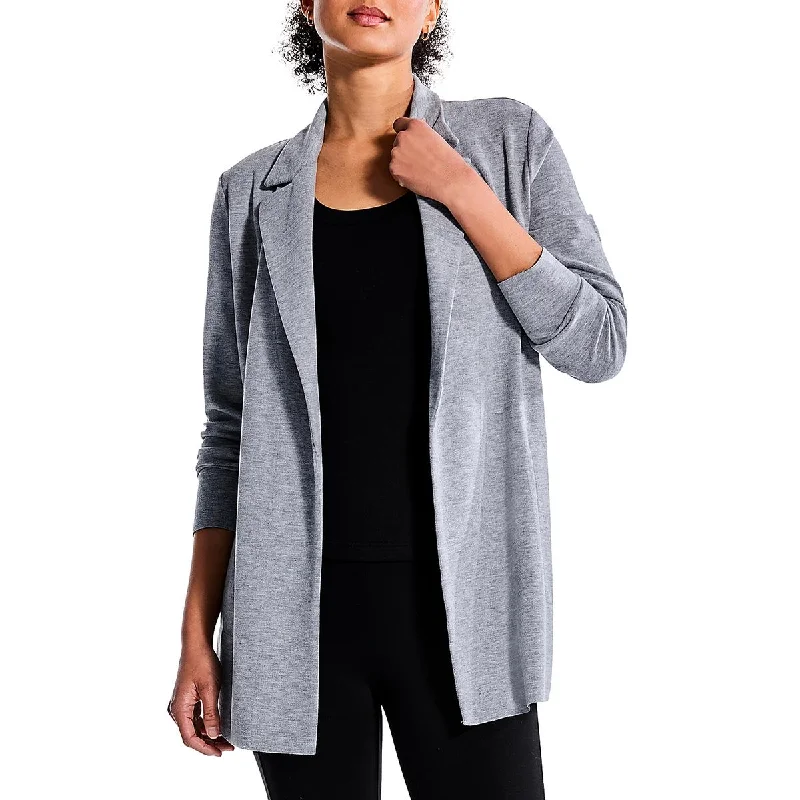 Nic + Zoe Womens Knit Long Sleeves Open-Front Blazer