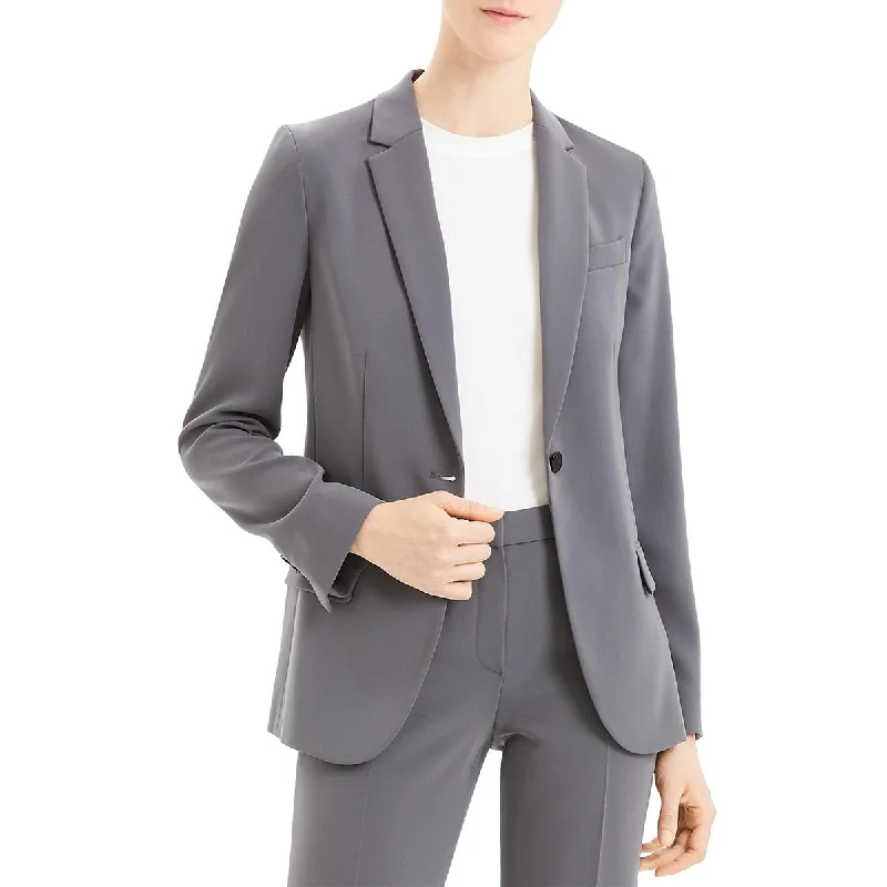 Theory Womens Formal Office One-Button Blazer